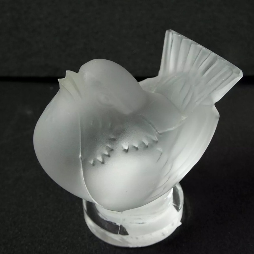 Lalique Crystal Sparrow Bird France